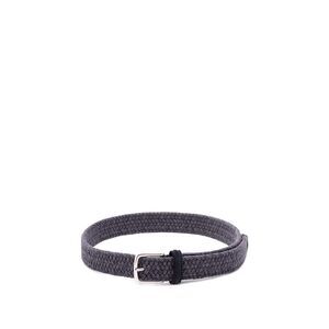 Anderson's Men Woven Belt With Suede Details